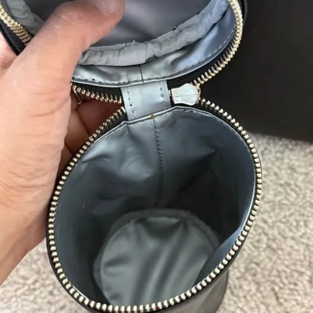 Mia + Sophia Black Vegan Leather Diaper Bag Backpack